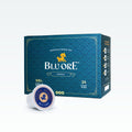 Blu Ore tea packaging with a green design and white background
